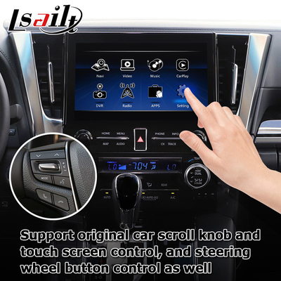 Giao diện đa phương tiện carplay không dây tự động Android cho Toyota Alphard Vellfire JBL