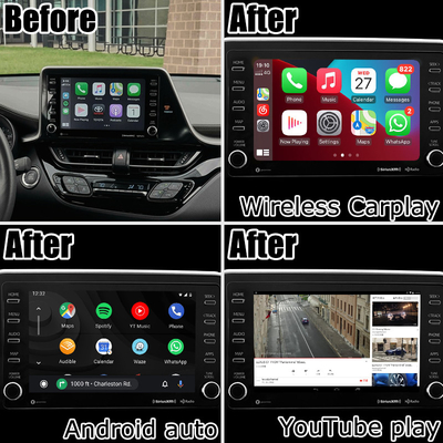 Toyota C-HR CHR Android 13 giao diện đa phương tiện với Android không dây tự động carplay