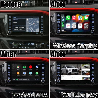 Toyota Hilux Android 13 giao diện video đa phương tiện không dây carplay Android auto touch 3