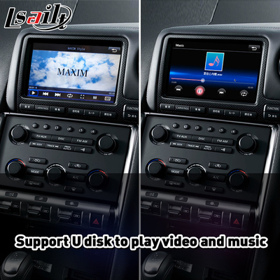 Giao diện Lsailt Android Auto Carplay cho Nissan GTR GT-R R35 Nismo 2008-2010