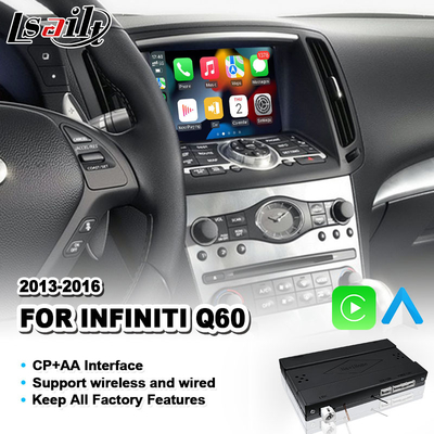 Lsailt Android Auto CP AA OEM tích hợp giao diện Carplay cho Infiniti Q60 2013-2016