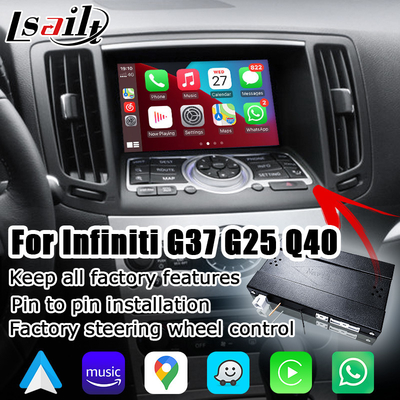Mô-đun tự động android carplay không dây cho Infiniti G37 G25 Q40 Q60 370GT skyline 08IT