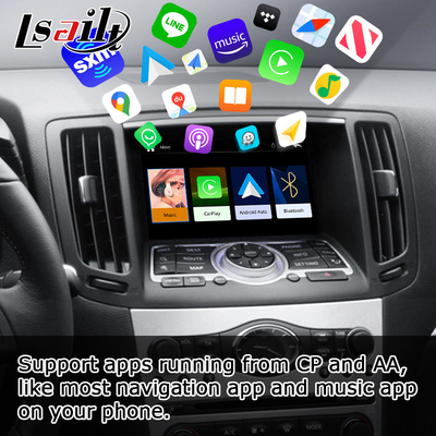 Mô-đun tự động android carplay không dây cho Infiniti G37 G25 Q40 Q60 370GT skyline 08IT
