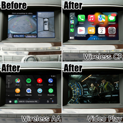 Infiniti JX35 QX60 carplay không dây giao diện tự động android giải pháp nâng cấp không gây thiệt hại