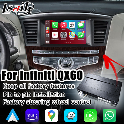 Infiniti JX35 QX60 carplay không dây giao diện tự động android giải pháp nâng cấp không gây thiệt hại