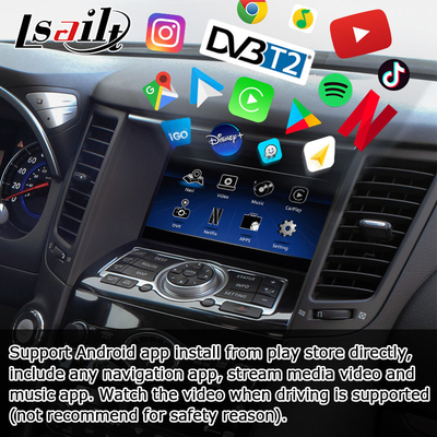 INFINITI QX70 FX35 FX37 HD nâng cấp màn hình carplay không dây android auto IT06