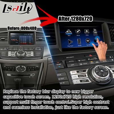 Infiniti M35 M45 Nissan Fuga HD nâng cấp màn hình cảm ứng đa ngón tay carplay giao diện video tự động android