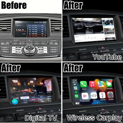 Infiniti M35 M45 Nissan Fuga HD nâng cấp màn hình cảm ứng đa ngón tay carplay giao diện video tự động android