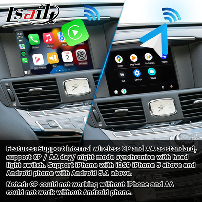 Infiniti Q70 M35 M35h M45 Nissan Fuga Android carplay nâng cấp cảm ứng đa ngón tay