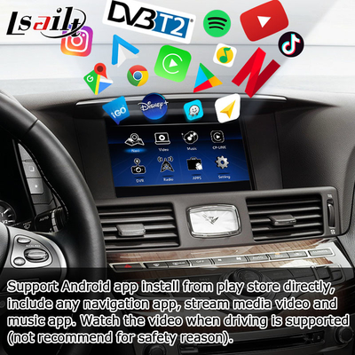 Infiniti Q70 M35 M35h M45 Nissan Fuga Android carplay nâng cấp cảm ứng đa ngón tay