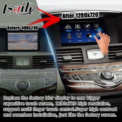 Infiniti Q70 M35 M35h M45 Nissan Fuga Android carplay nâng cấp cảm ứng đa ngón tay