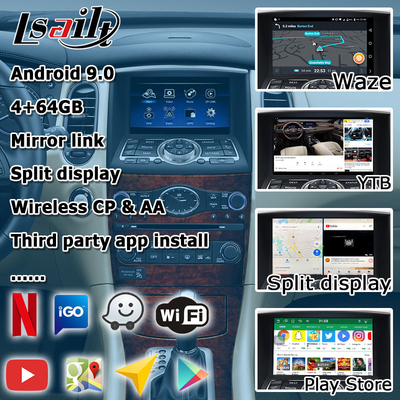 Infiniti QX50 EX EX35 EX25 EX37 Nissan skyline crossover Android Màn hình HD carplay android auto upgradew