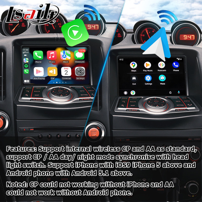 Màn hình HD không phá hủy Nissan 370z Youtube không dây carplay android tự động nâng cấp