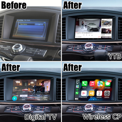 Nissan Elgrand E52 HD muti finger touch nâng cấp màn hình HD carplay không dây android auto