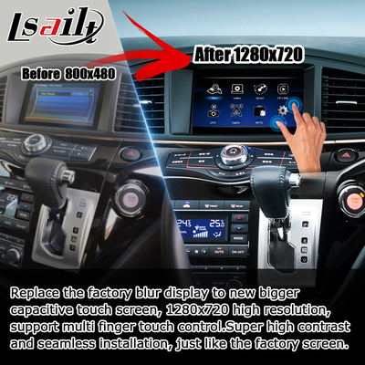 Nissan Elgrand E52 HD muti finger touch nâng cấp màn hình HD carplay không dây android auto