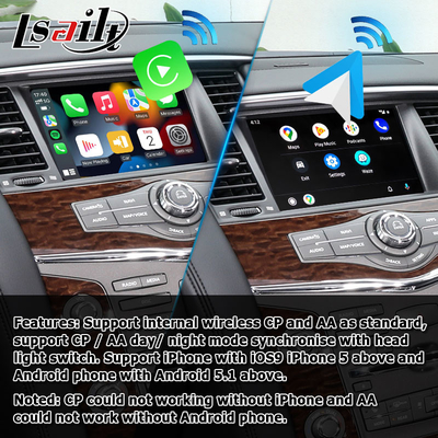 Nâng cấp màn hình cảm ứng Nissan Patrol Y62 2010-2016 với giao diện video youtube android auto carplay