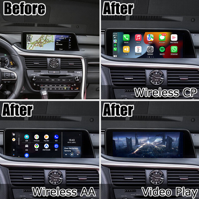 Giao diện phản chiếu màn hình tự động android carplay không dây Lexus RX350 RX450h RX200t