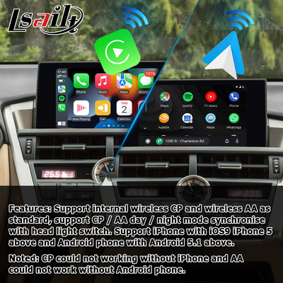 Lexus NX wireless carplay android auto screen mirroring giao diện chiếu NX300g NX200t