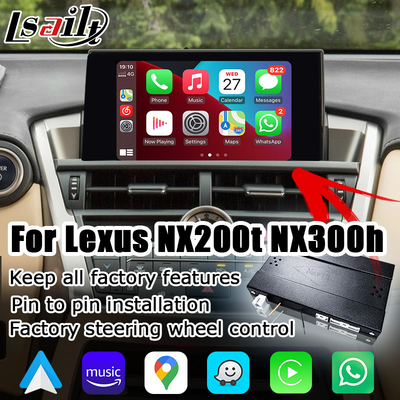 Lexus NX wireless carplay android auto screen mirroring giao diện chiếu NX300g NX200t