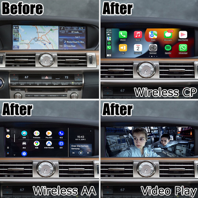 Nâng cấp carplay không dây cho Lexus LS600h LS460 2012-2017 12 màn hình phản chiếu màn hình tự động android của Lsailt