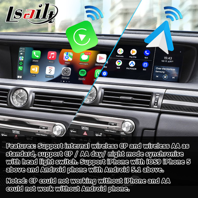 Giao diện tự động carplay android không dây cho Lexus GS450h GS350 GS200t của Lsailt