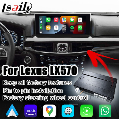 Lexus LX570 LX450d carplay không dây android giao diện đa phương tiện tự động phản chiếu màn hình Lsailt
