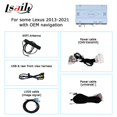 Phản chiếu màn hình hộp tự động android caprlay không dây Lexus IS350 IS200t IS300 IS300h