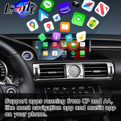Phản chiếu màn hình hộp tự động android caprlay không dây Lexus IS350 IS200t IS300 IS300h