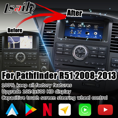 Nissan Pathfinder IT08 R51 nâng cấp màn hình HD hộp định vị ô tô android carplay không dây