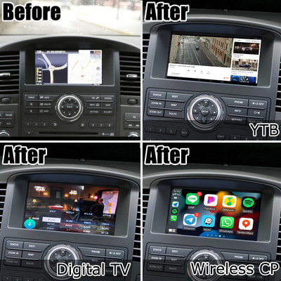 Nissan Pathfinder IT08 R51 nâng cấp màn hình HD hộp định vị ô tô android carplay không dây