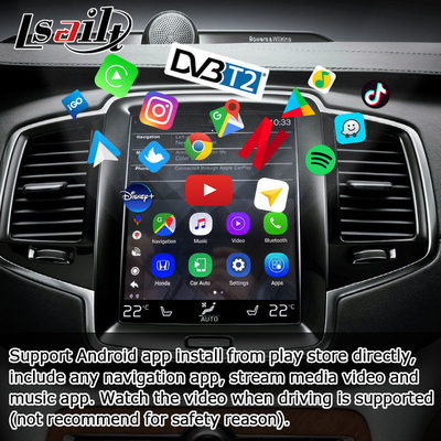 Nâng cấp giao diện video Android Carplay AI Box RAM 4GB cho Volvo S60 S90