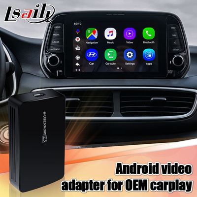 Giao diện Video trên ô tô Android 9.0 AI Box USB HDMI Dành cho ô tô Hyundai Kia có carplay