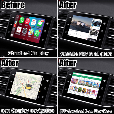 Điều hướng GPS Peugeot Citroen Giao diện video điều hướng ô tô hộp AI
