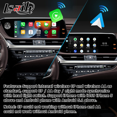 Tự động carplay android không dây cho Lexus ES300h ES350 ES250 phiên bản rẻ hơn