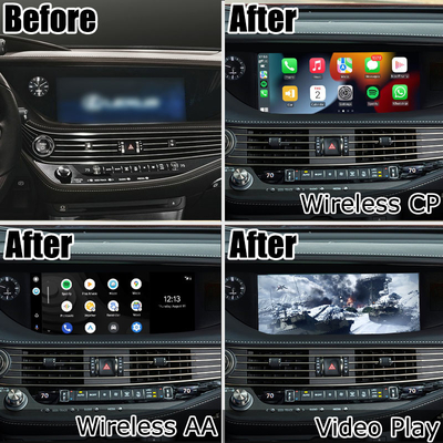 Lexus LS500 LS500h LS350 giao diện phản chiếu màn hình tự động android carplay không dây