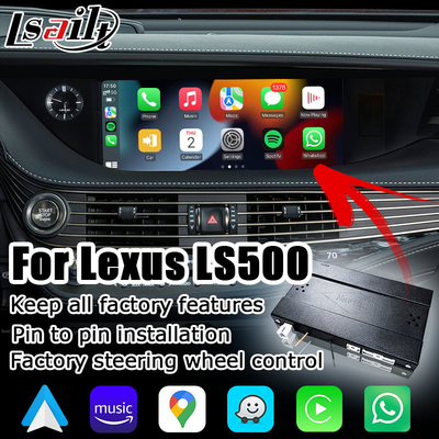 Lexus LS500 LS500h LS350 giao diện phản chiếu màn hình tự động android carplay không dây