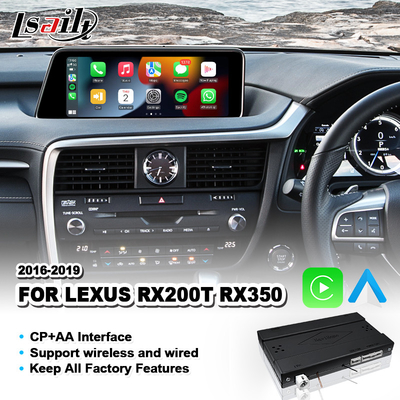 Giao diện chơi xe tự động không dây Android cho Lexus RX350 RX200T RX 350 Kiểm soát chuột 2016-2019