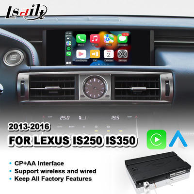 Giao diện Carplay không dây cho Lexus IS250 IS350 IS 250 Kiểm soát chuột 2013-2016