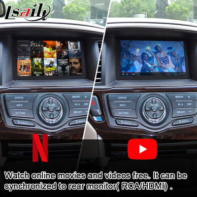 Màn hình đa phương tiện CarPlay cho Nissan Pathfinder, Patrol, Armada Infiniti QX với Android Auto
