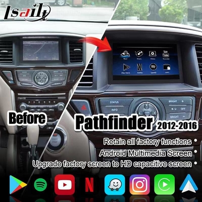 Màn hình đa phương tiện CarPlay cho Nissan Pathfinder, Patrol, Armada Infiniti QX với Android Auto