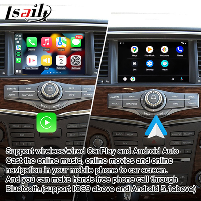 Giao diện Lsailt CarPlay cho Nissan Armada, Quest, Pathfinder với Android Auto, nâng cấp màn hình gốc