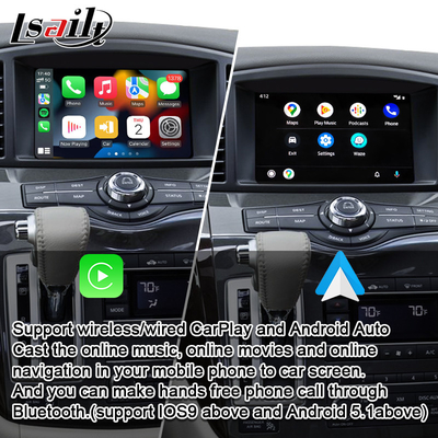 Giao diện CarPlay không dây cho Nissan Quest, Patrol, Armada, Infiniti QX với YouTube, Android Auto