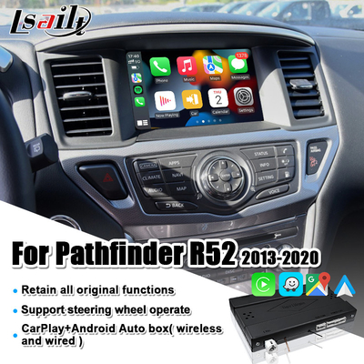 Giao diện Pathfinder CarPlay bao gồm Android Auto, YouTube, Bluetooth hoạt động cho Nissan