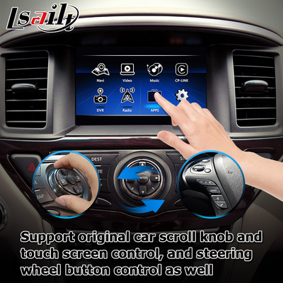 Hộp điều hướng tự động Carplay Android không dây dành cho Nissan Pathfinder R52 2017-2021