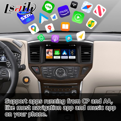 Hộp điều hướng tự động Carplay Android không dây dành cho Nissan Pathfinder R52 2017-2021