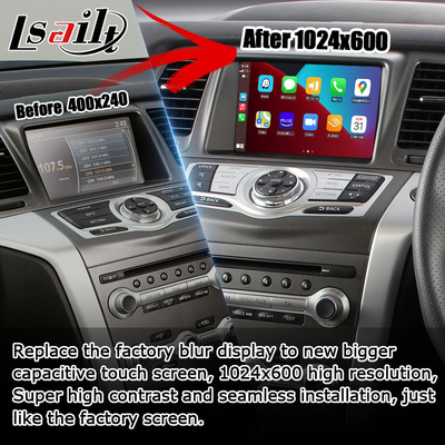 Nâng cấp màn hình HD đa phương tiện Nissan Murano Z51 Wireless Carplay Android Auto
