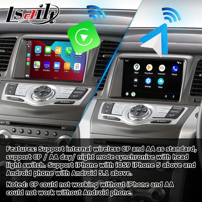 Nâng cấp màn hình HD đa phương tiện Nissan Murano Z51 Wireless Carplay Android Auto