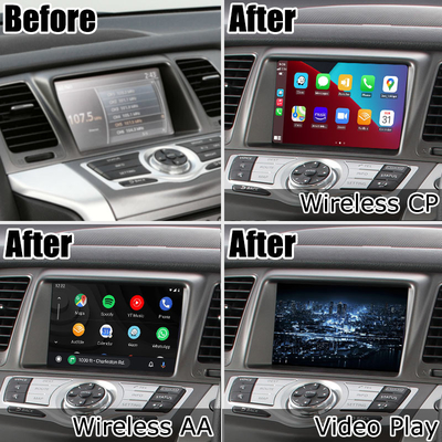 Nâng cấp màn hình HD đa phương tiện Nissan Murano Z51 Wireless Carplay Android Auto