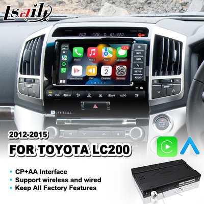 Giao diện tự động Toyota Wireless Carplay Android cho Land Cruiser 200 V8 LC200 2012-2015