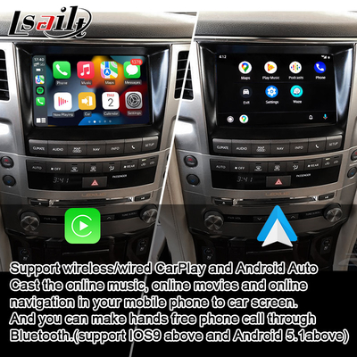 Giao diện Lexus CarPlay cho LX570 2013-2015 GX460 với Wireless Android Auto, Google Map